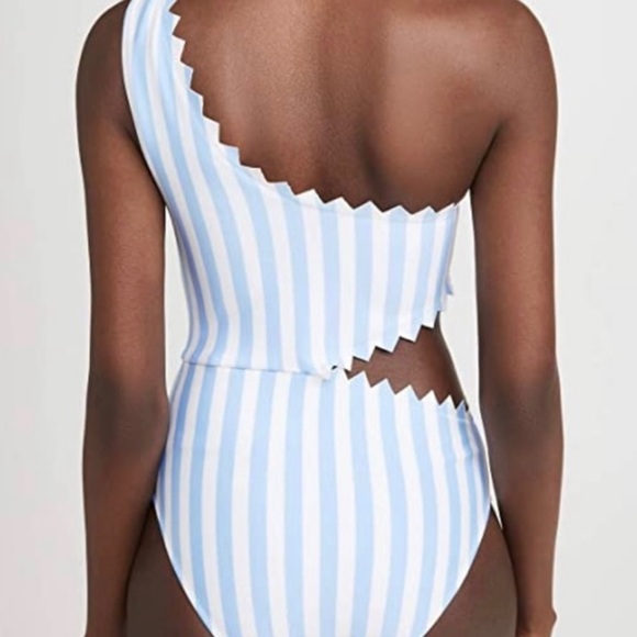 Betty Waist Cutout One-Piece Swimsuit with stripes - Picture 2 of 6